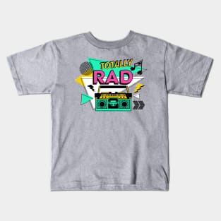 Retro Totally Rad Kids T-Shirt